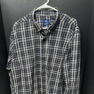 2 George Long Sleeve Button Down Casual Shirts Size XXL